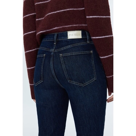 Pistola Bri Dark Blue High Rise Straight Leg Jeans size 25 - Picture 7 of 7